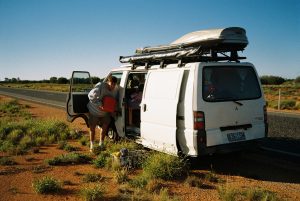 Roadtripping the australian outback in a van