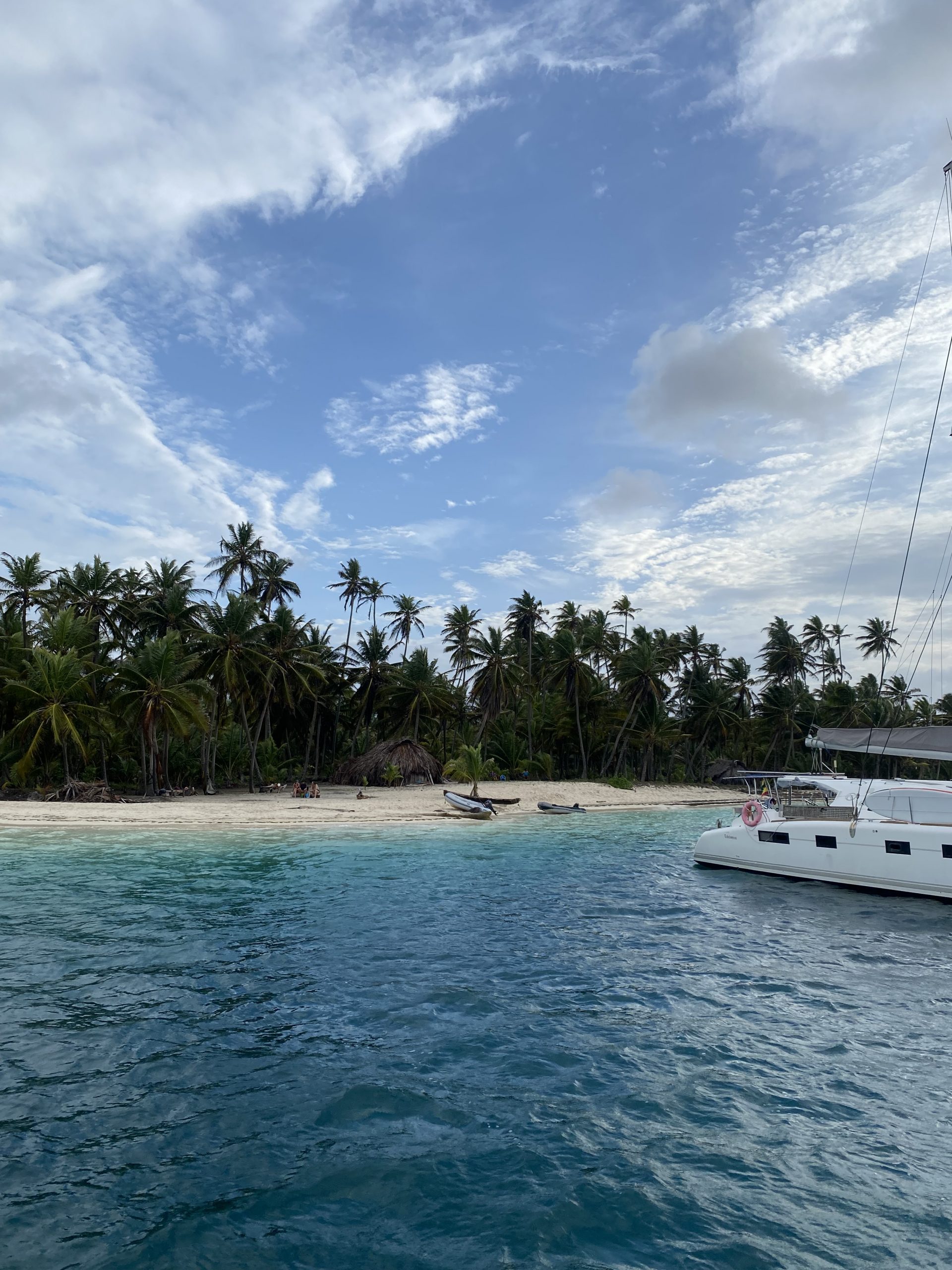 san blas island from boat